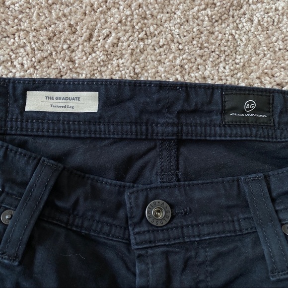 𝅺adriano Goldschmied AG The Graduate Black Pant Tailored Leg Men's Sz 32x32 - Picture 6 of 9